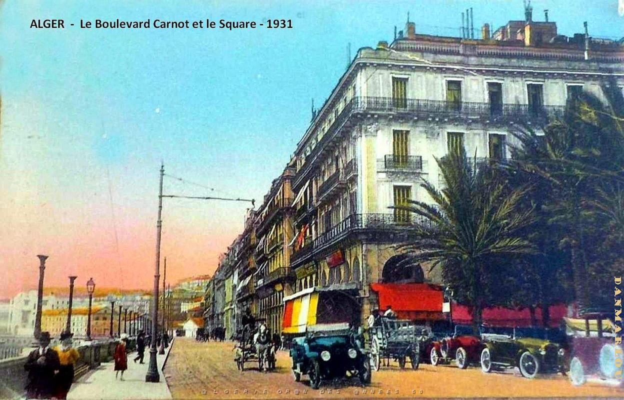 Alger - Boulevard Carnot et Square - 1931.jpg
